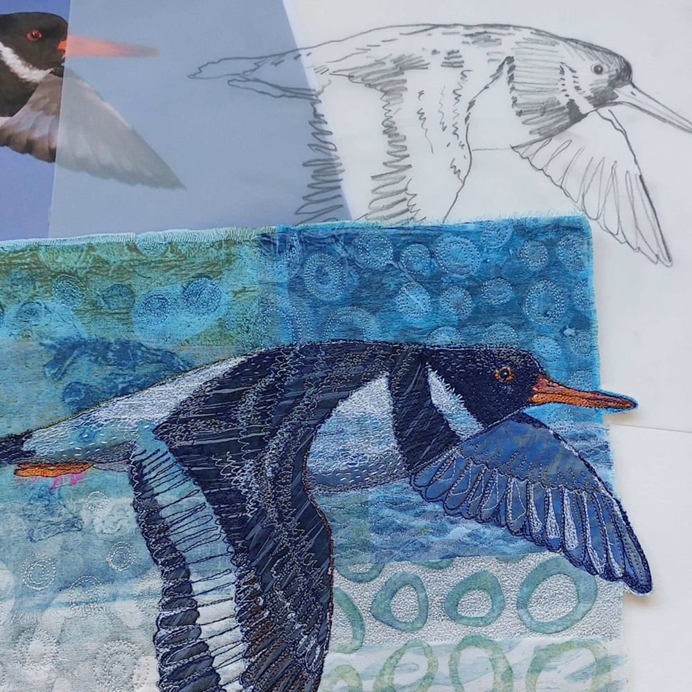 Bird Embroidery Photo223jpg Coastal Layers - Bird Embroidery